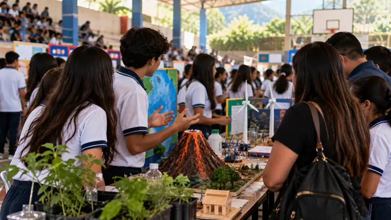 Estudiantes presentan sus proyectos en la Feria de la Ciencia